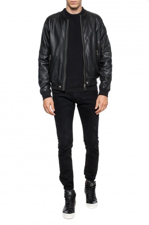 Leather 'bomber' jacket, zdjęcie 2 Leather 'bomber' jacket od Diesel